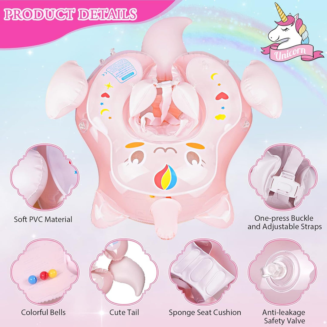 Schwimmring Baby, Aufblasbarer Baby-Schwimmkörper mit Sicherheitssitz, Lustiges Wasserspielzeug, Bad