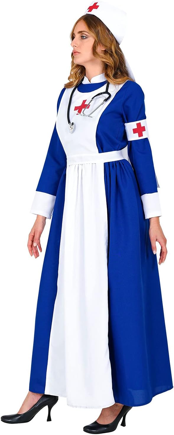 WIDMANN MILANO PARTY FASHION W Kostüm Retro Krankenschwester, Kleid, Ärztin, Doktor, Beruf, Fasching