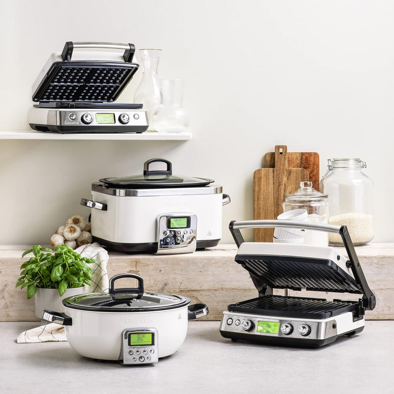 GreenPan Elite 8-in-1 Programmierbarer 6L Slow Cooker Multikocher, Spülmaschinenfester Deckel & Topf