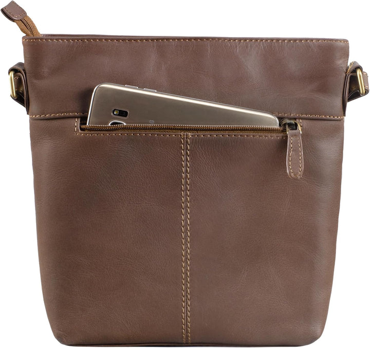 STILORD 'Jasmine' Ledertasche Damen Umhängetasche Handtasche Elegante Damentasche zum Umhängen Klein