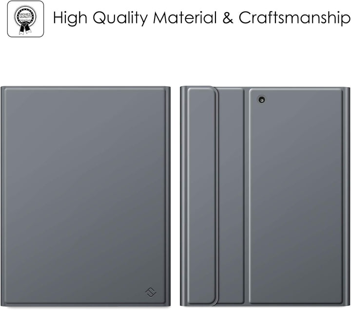 Fintie Tastatur Hülle für iPad 9.7 2018 (6. Generation), Soft TPU Rückseite Gehäuse Keyboard Case mi