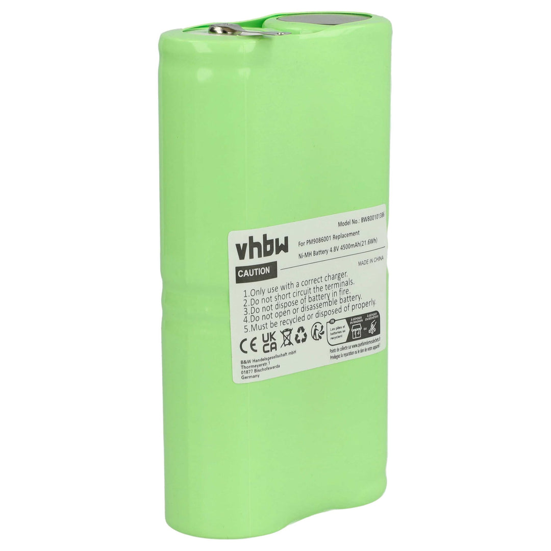 vhbw Akku kompatibel mit Philips PM95, PM93, PM97 Messgerät (4500 mAh, 4,8 V, NiMH)