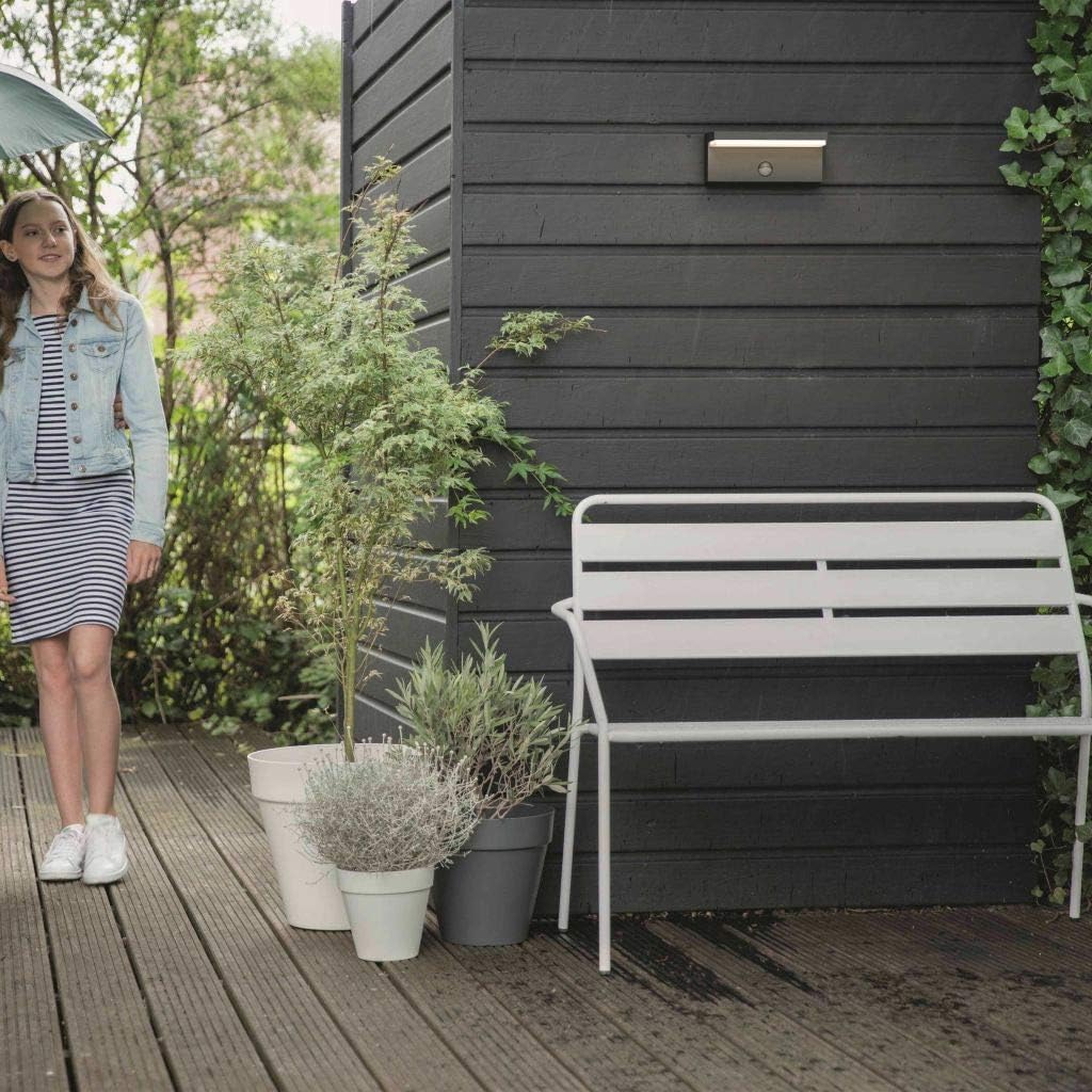 Philips myGarden Bustan LED Wandaussenleuchte, 9 W, Anthrazit Warmweiss 2700 Kelvin Wandleuchte mit