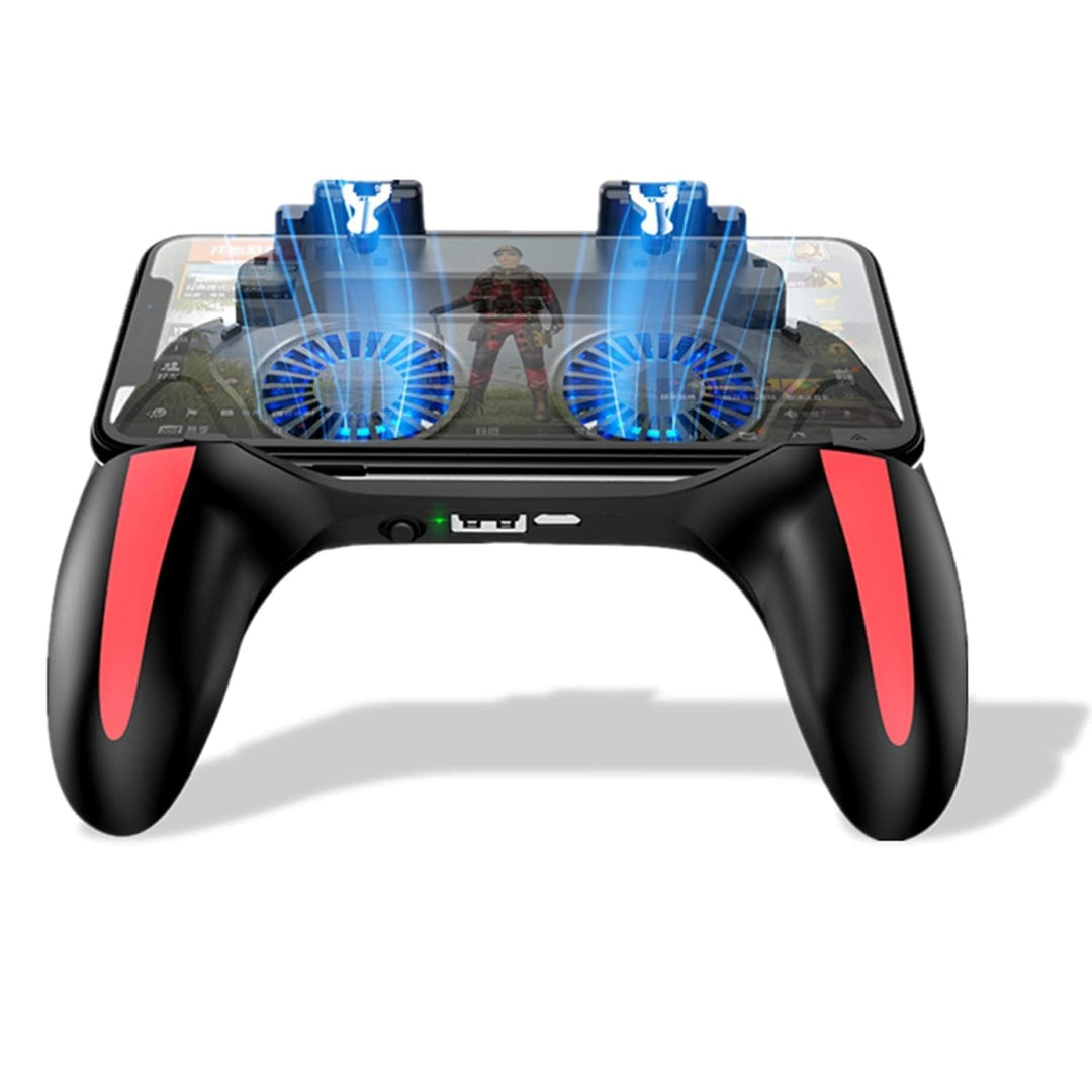 Sutinna Gamepad für Smartphone, Gamepad, doppelter Gamecontroller für Handy, mit Lüfter, 2500 mAh/50