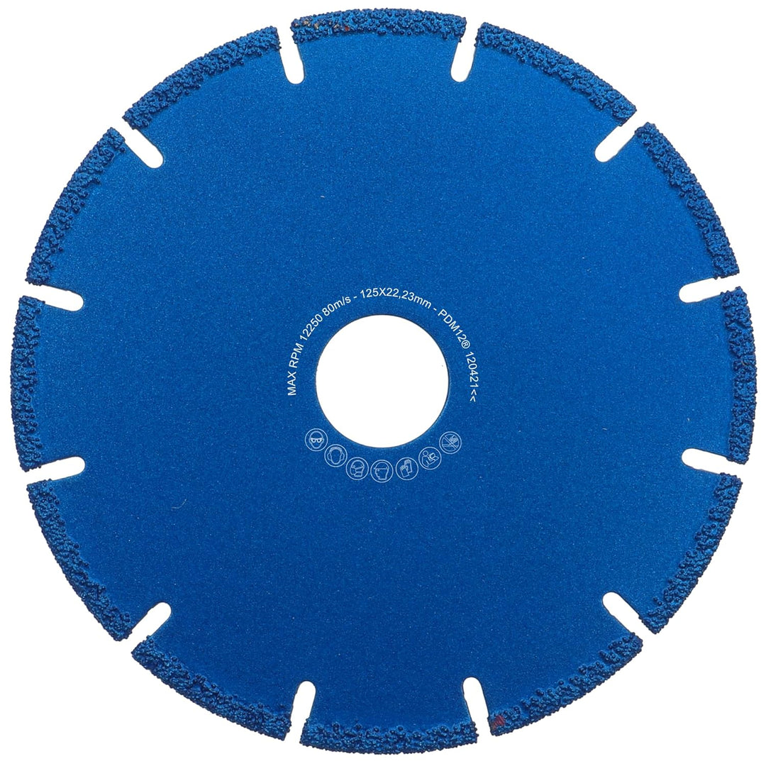PRODIAMANT Metall Multicut Trennscheibe Titanit 125 mm x 22,2 mm für Winkelschleifer trennt Metall,