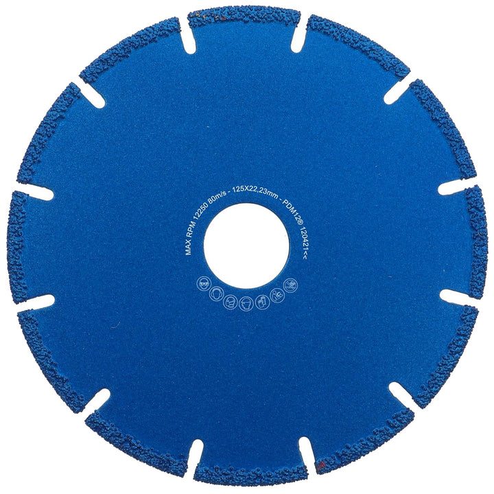 PRODIAMANT Metall Multicut Trennscheibe Titanit 125 mm x 22,2 mm für Winkelschleifer trennt Metall,