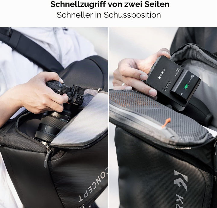 K&amp;F CONCEPT Kamerarucksack, Fotorucksack für Fotografen, Kamerarucksack mit 15.6 Zoll-Laptopfach, ko