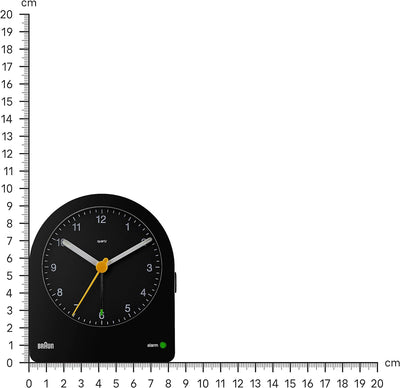 Braun Bc-22-B Klassischer Analoger Wecker, Schlummerfunktion, Hintergrundbeleuchtung, leises Uhrwerk