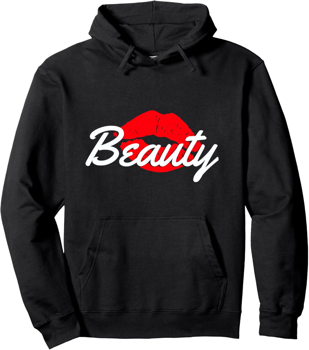 Beauty Lips Kisses Passende Paare – Beast Workout Gym Pullover Hoodie