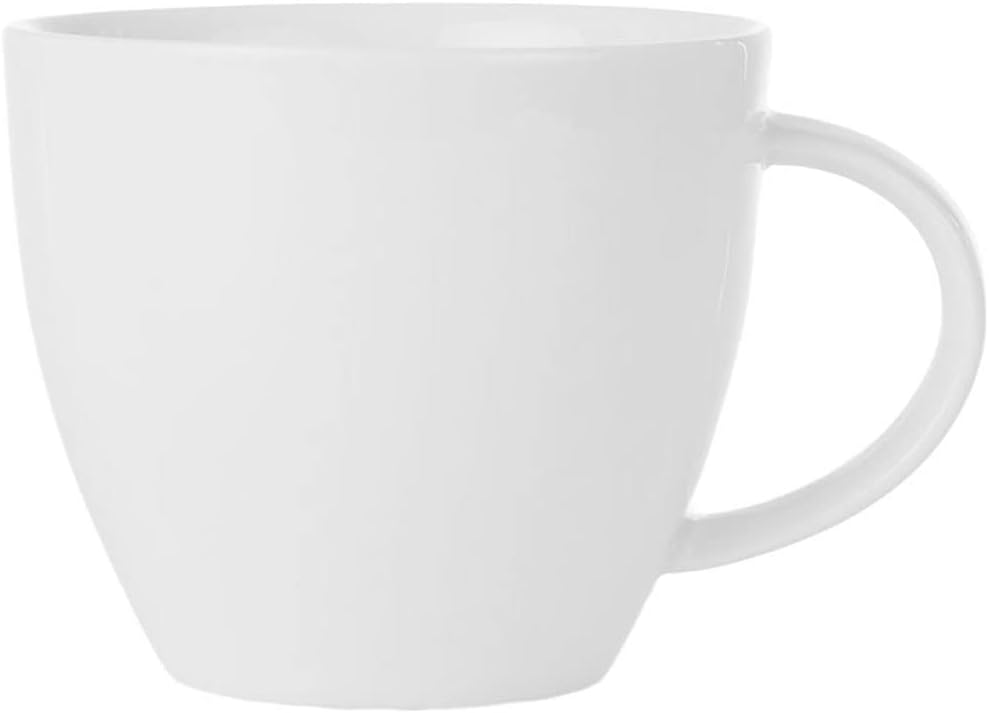 AMBITION Kaffeeservice Kaffee Set Porzellan Eckig Weiss Tassen Untertasse Kubiko 12 Tlg.