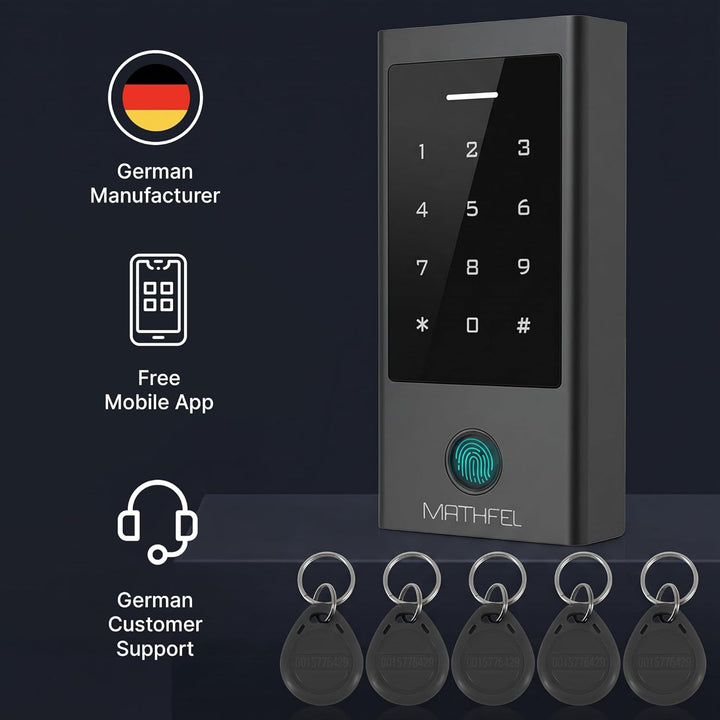 MATHFEL ZUGANGSKONTROLLSYSTEM Fingerprint | Code | RFID UND WLAN Wlan Gateway, Wlan Gateway