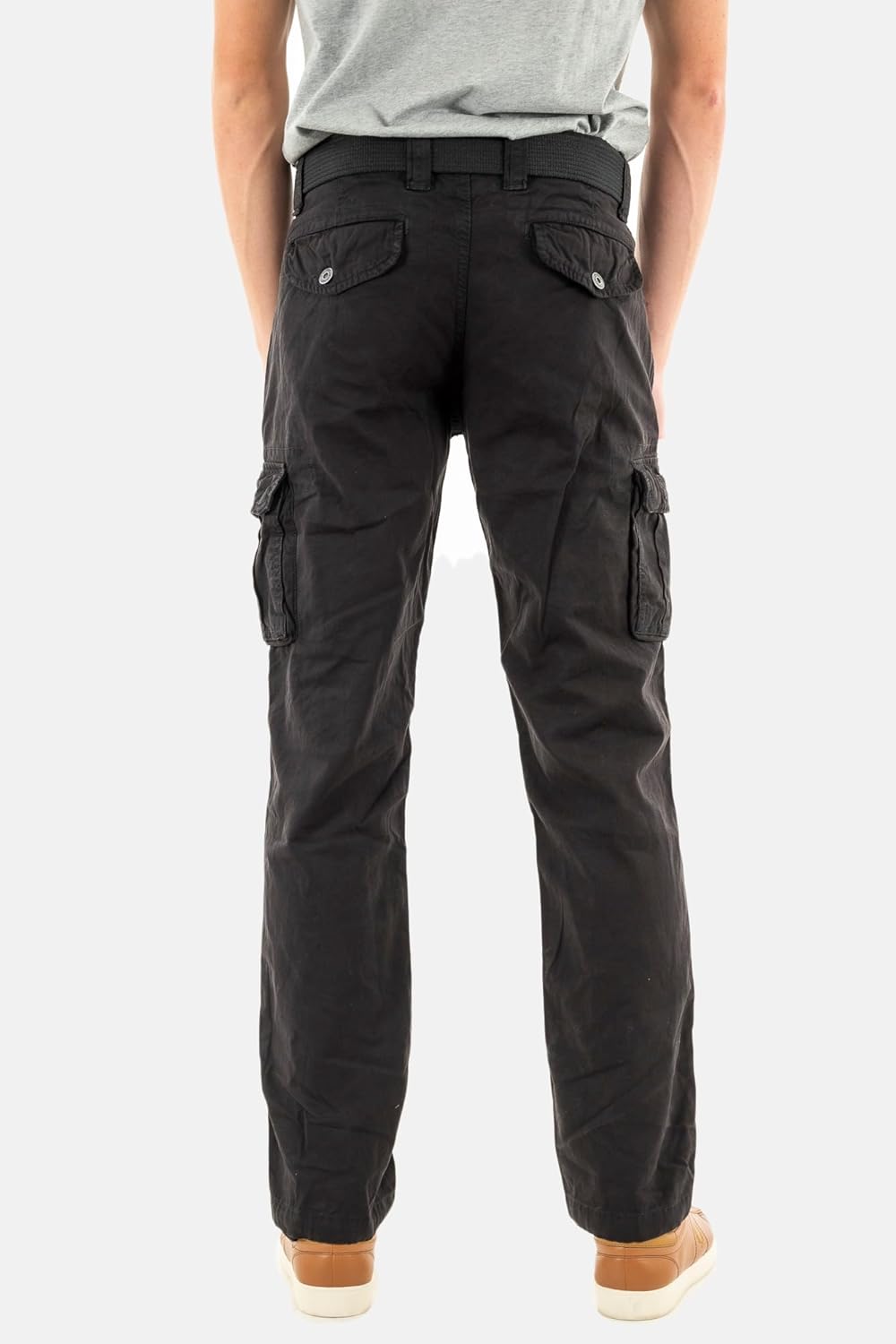 Schott NYC Herren Klassische Hose 28W Schwarz, 28W Schwarz