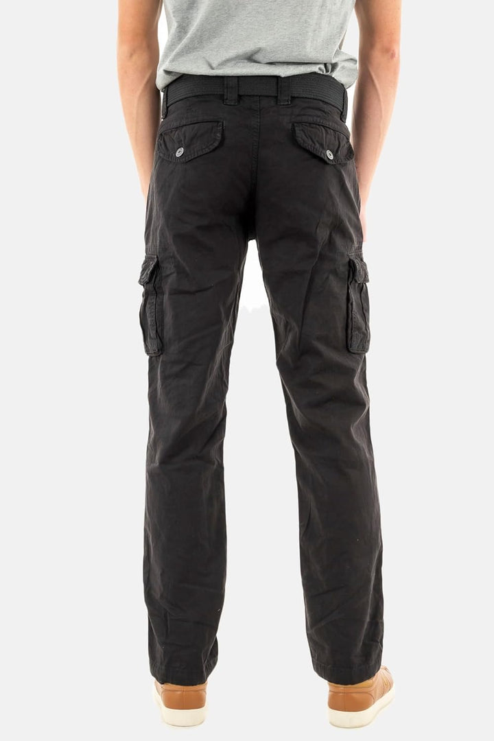 Schott NYC Herren Klassische Hose 28W Schwarz, 28W Schwarz