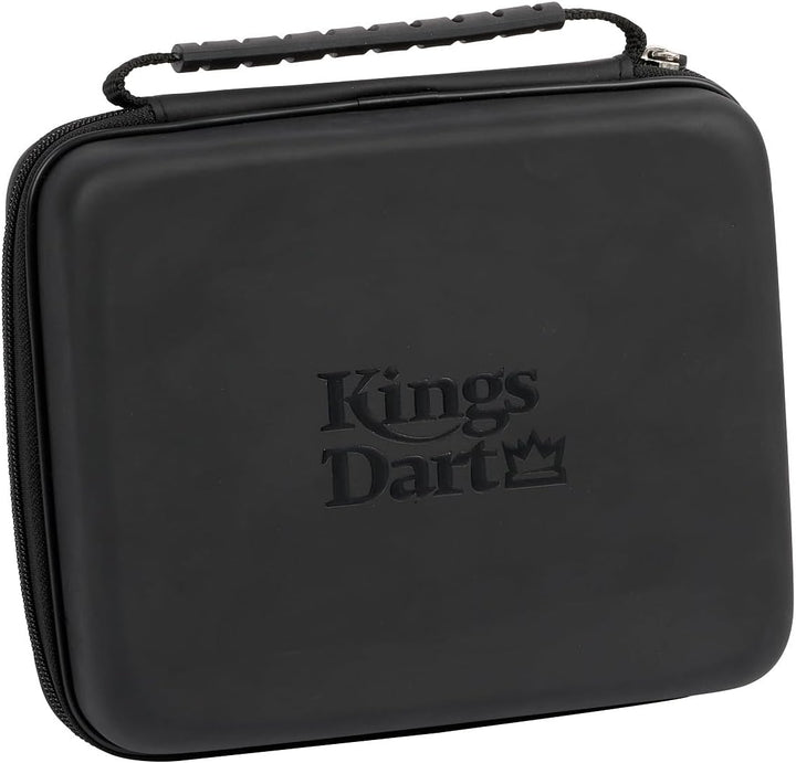 Kings Dart Darttasche Team | Schutz für Darts und Zubehör | Mit Schaumstoffblock Gummiband | Schwarz