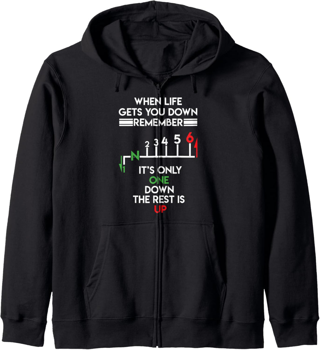 Motorbike Motorcycle Gears When Life Gets You Down Geschenk Kapuzenjacke