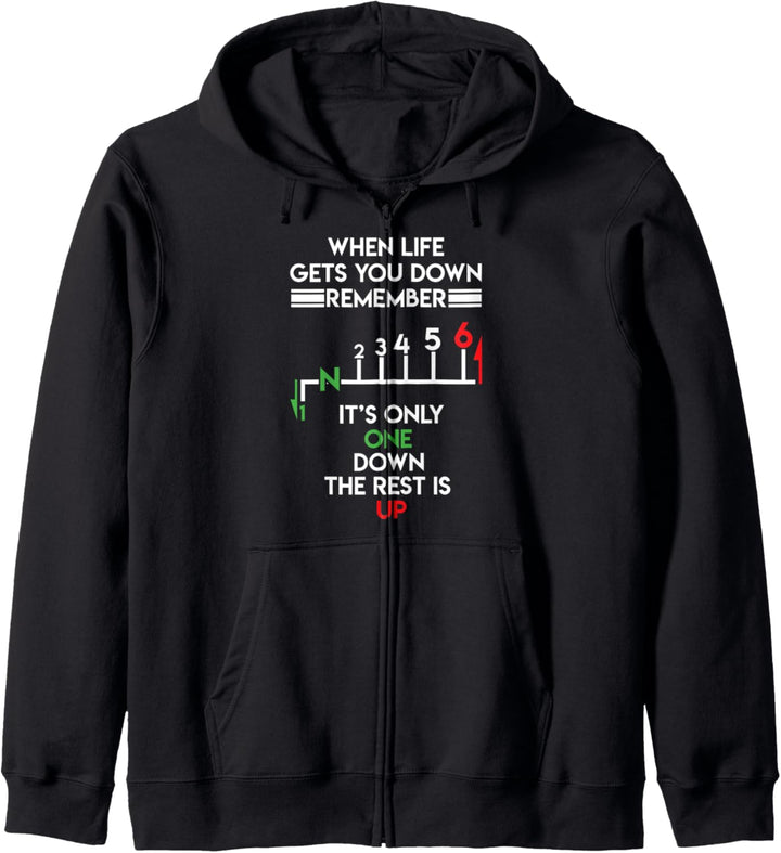 Motorbike Motorcycle Gears When Life Gets You Down Geschenk Kapuzenjacke