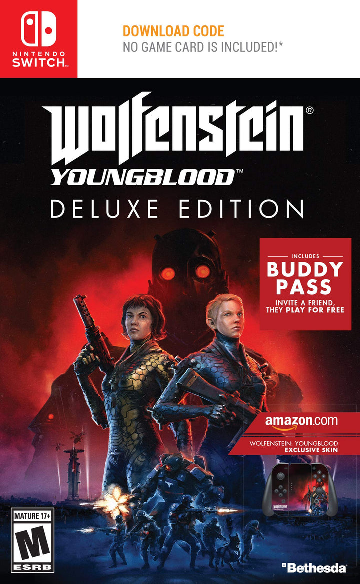 Wolfenstein: Youngblood [US Deluxe uncut Edition] - Code in the box (Switch) Nintendo Switch Deluxe,