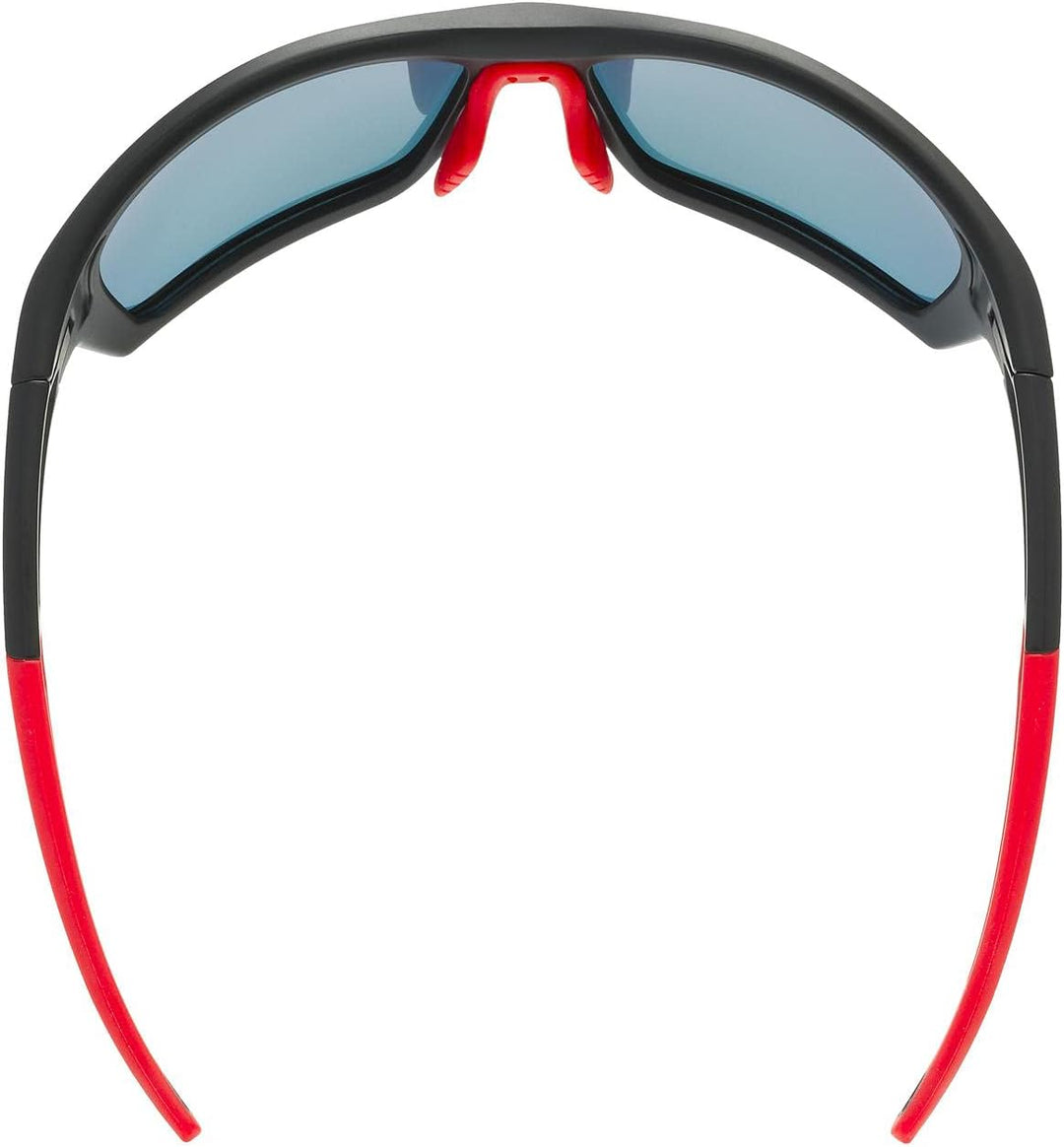 Uvex Unisex Sportstyle 232 P Sportbrille (1er Pack), Black Mat Red/Red