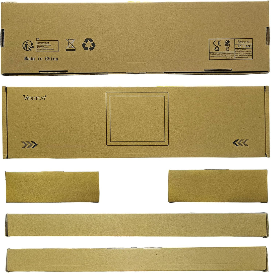 VSDISPLAY 61 cm (24 Zoll) 1920x360 DV240FBM-NB0 IPS Stretched Bar LCD Bildschirm mit HDMI USB SD Con