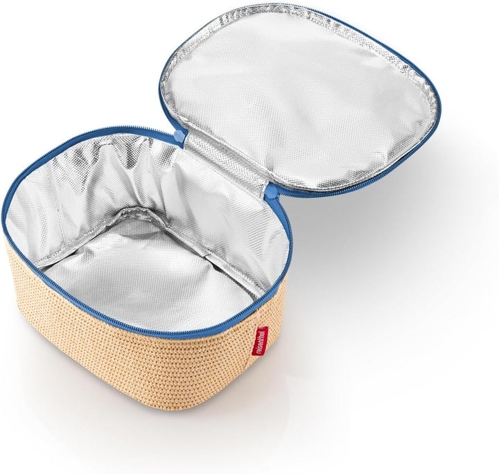 reisenthel coolerbag S Pocket Raffia Blue – Kühltasche mit Obermaterial aus recycelten PET-Flaschen