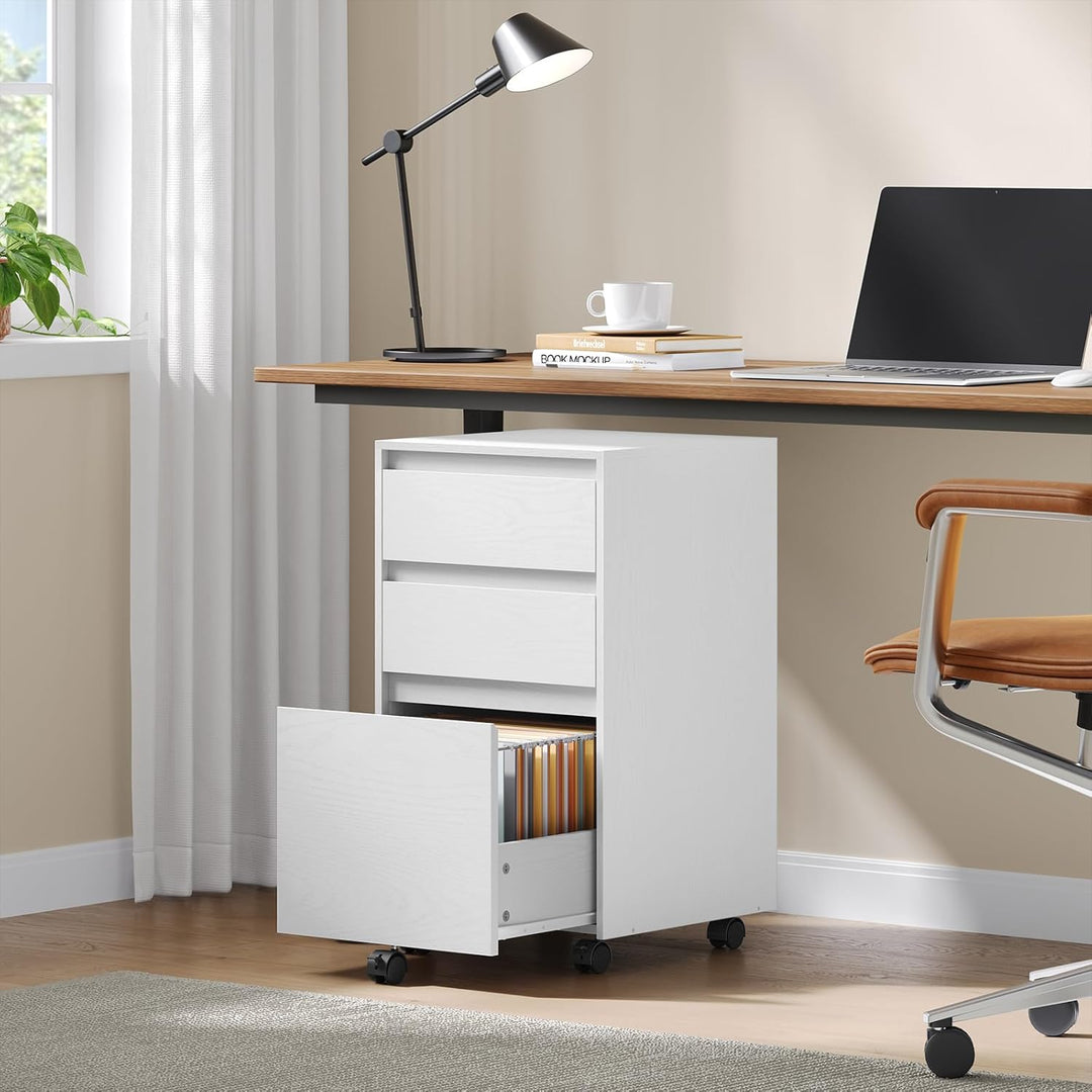 WOLTU mobiler Aktenschrank, Schrank für Aktenordner, Aufbewahrungsschrank im Büro, Büroschrank mit R