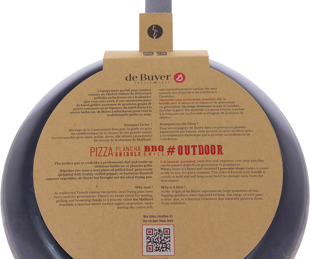 DE BUYER Bratpfanne Tole Blau #Outdor, Ø 28 cm