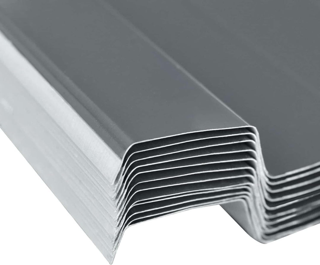 vidaXL Dachpaneel 12 pcs Grau 129 x 45 cm Verzinkter Stahl, Rechteckige, moderne Stahlplatte für wet