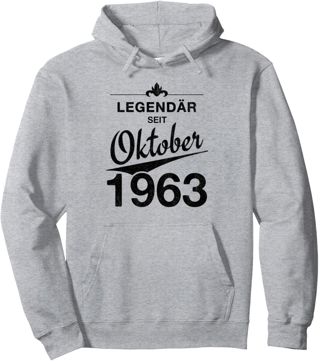 60. Geburtstag 60 Jahre alt Legendär seit Oktober 1963 Pullover Hoodie