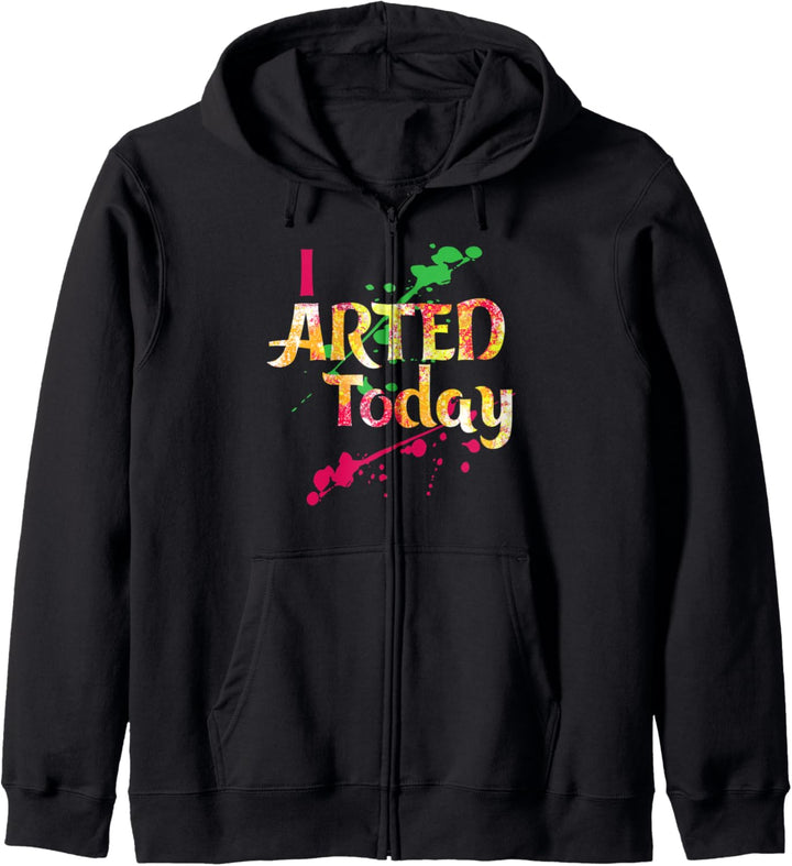 Kunstlehrer Geschenk Ich habe heute Ölfarbe Kapuzenjacke