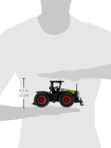 siku 3271, Claas Xerion 5000 Traktor, 1:32, Metall/Kunststoff, Grün, Achsschenkellenkung und Kupplun