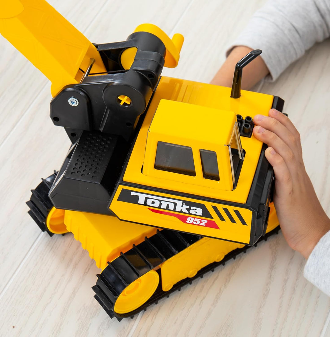 Tonka Stahl Abrissbirne, haltbare Konstruktion aus echtem Stahl, gelbes Abbruchspielzeug mit realist