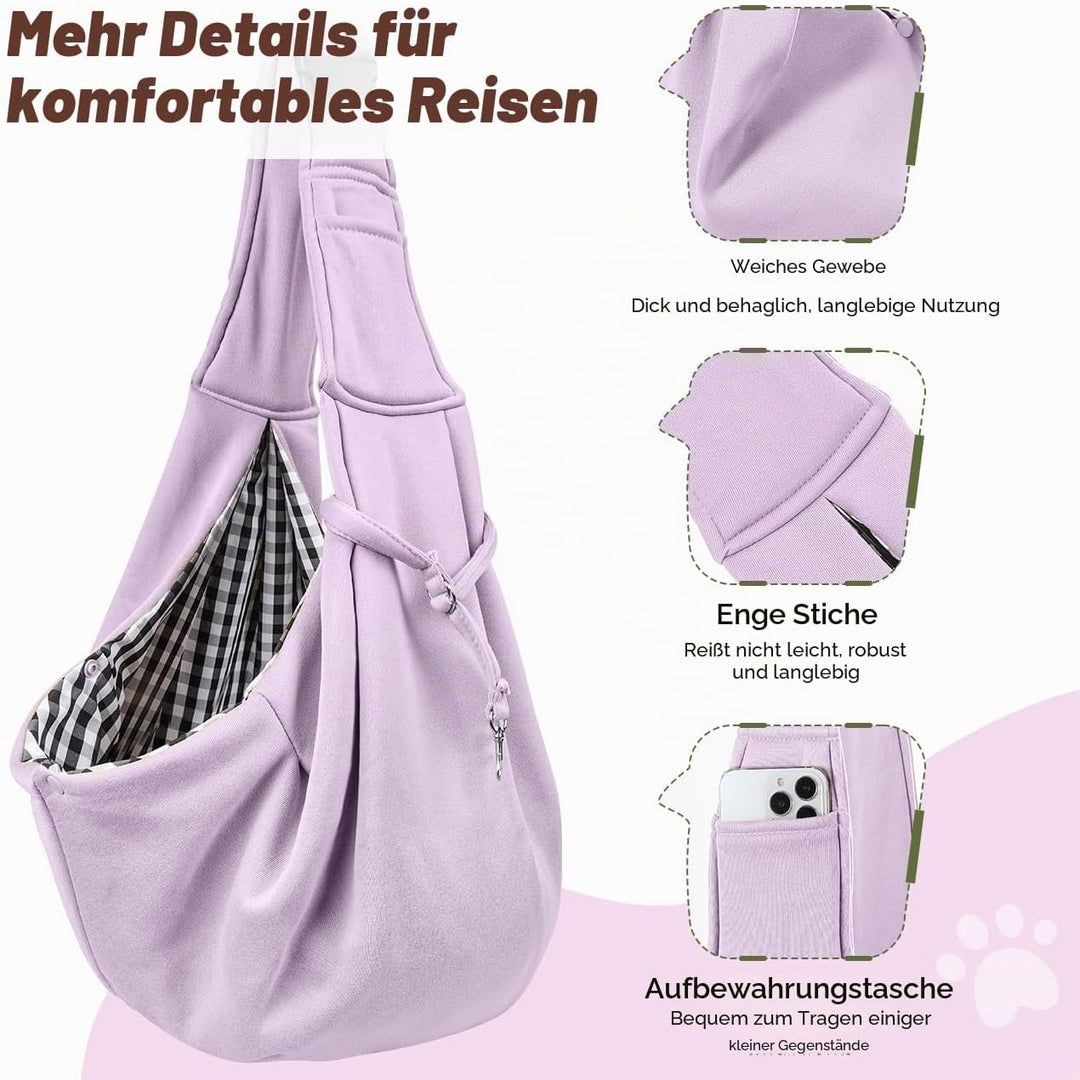 Pawaboo Hundetragetasche für Kleine Hunde, Wendbare, Freihändige Hundetragetaschen, Welpentragetasch