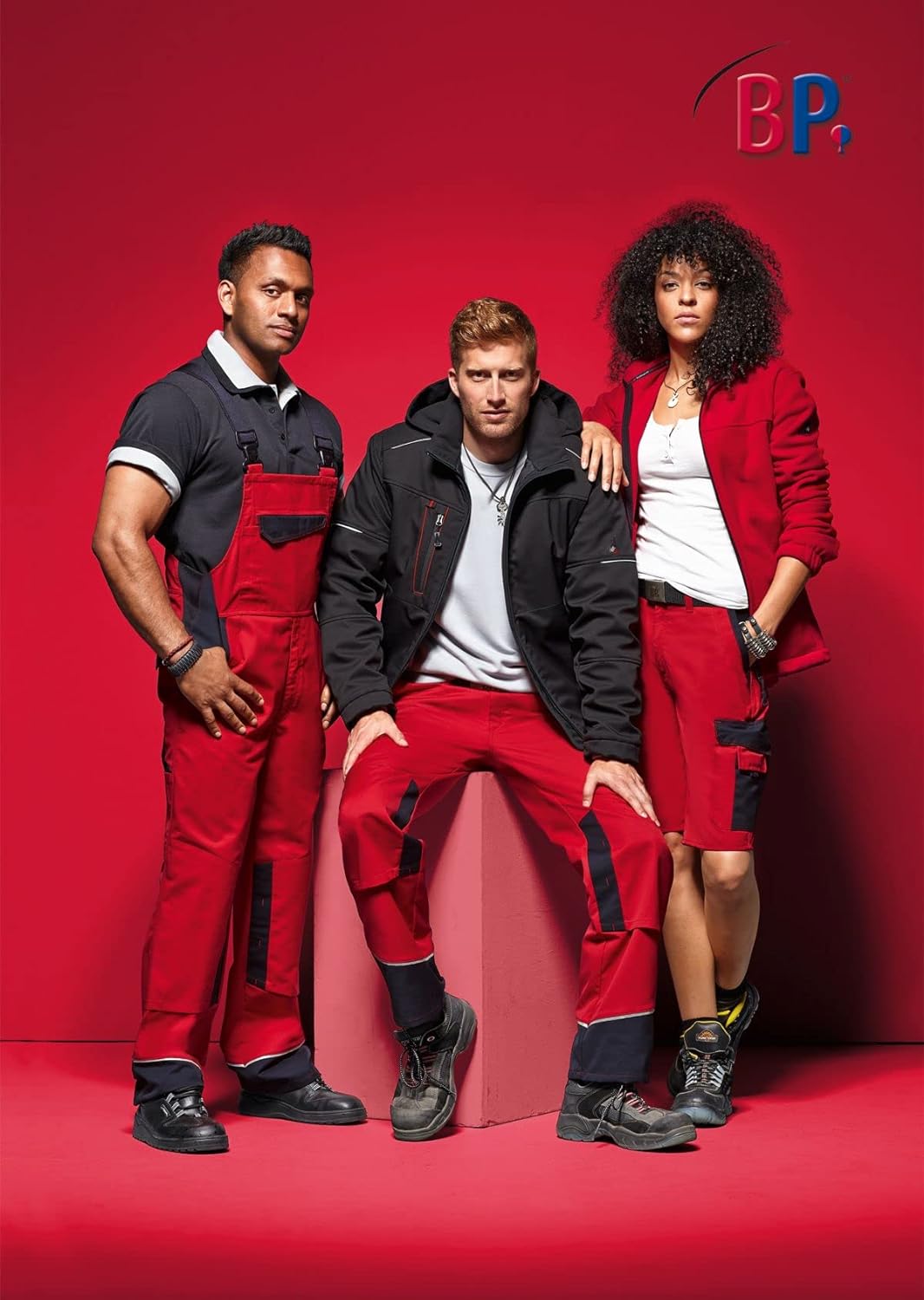 BP 1872-646-81-XS Fleece-Jacke, Stehkragen- und Arm-Hebesystem, 270,00 g/m² 100% Polyester, rot, XS