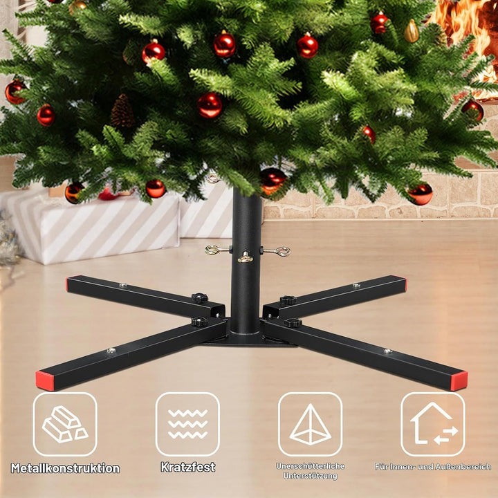 Weihnachtsbaumständer, Christbaumständer für künstliche Bäume mit magnetischer Aufbewahrung – Robust