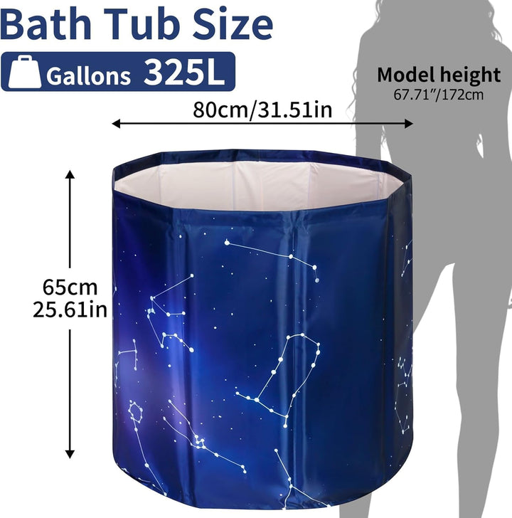 Simcat Tragbare faltbare Badewanne, Eisbadewanne für Kaltwassertherapie, Training, Badezimmer, freis