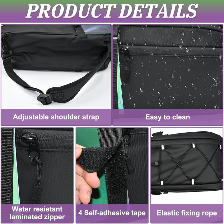 Fahrradtasche für Gepäckträger 10L Satteltaschen für Fahrrad Gepäckträgertasche Wasserdicht Reflekti