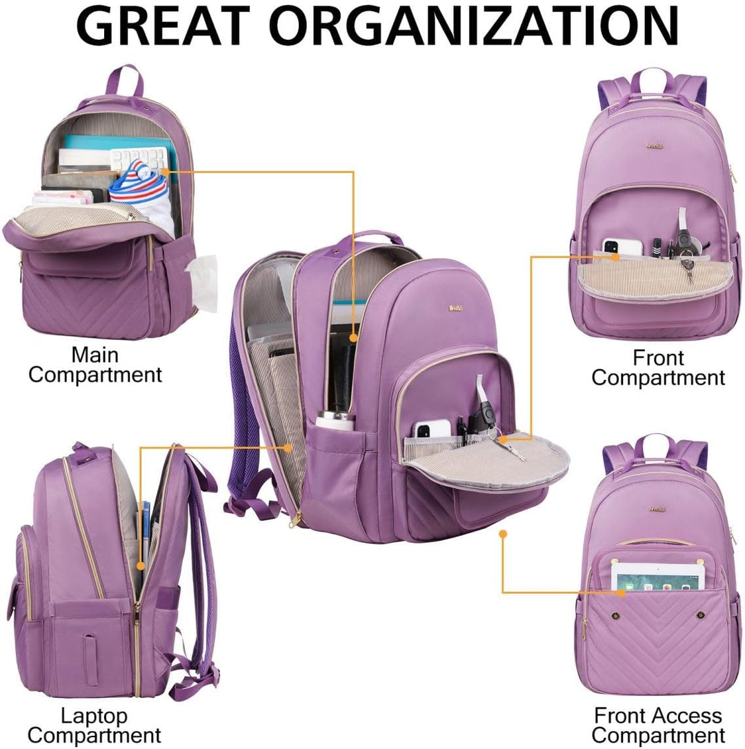 Schulrucksack Mädchen Teenager Laptop Rucksack Damen,Schulranzen Frauen Schule für Universität Studi