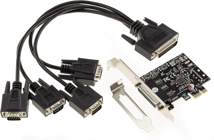 Kalea Informatique PCI-Express-Karte (PCIE) Serie RS232, 4 Ports auf Stecker, Chipsatz ASIX MOSCHIP