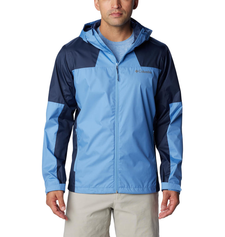 Columbia Inner Limits III Jacket, Wasserdichte Regenjacke für Herren L Skyler/Collegiate Navy, L Sky