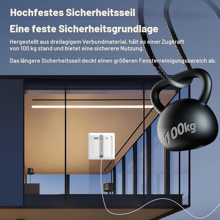 LIECTROUX Fensterputzroboter S9, 2 rotierende Bürsten, Sprühpumpe mit 6 Düsen, bürstenloser Motor, 9