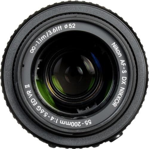 Nikon AF-S DX Nikkor 55-200 mm 1:4-5,6G ED VR II Objektiv schwarz
