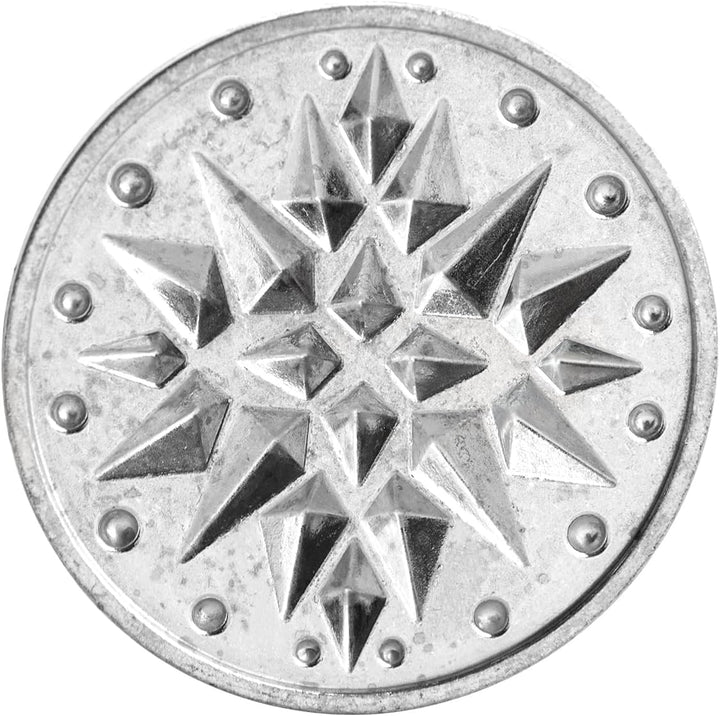 Nordic Ware Keksstempel, silber, Holzgriff, verschiedene Motive, Sternenhimmel, NW 01270 Sternennach