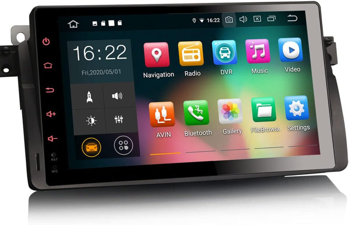 Erisin Android 11.0 8-Kern 9 Zoll Autoradio Mit GPS für BMW 3 Serie E46 M3 Rover 75 MG ZT Unterstütz