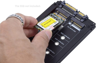 Xiwai Dual NGFF B+M Key M.2 SSD-Karte JOBD Raid0 Span Bridge zu 2,5-Zoll-SATA-Combo-HDD-Festplatteng