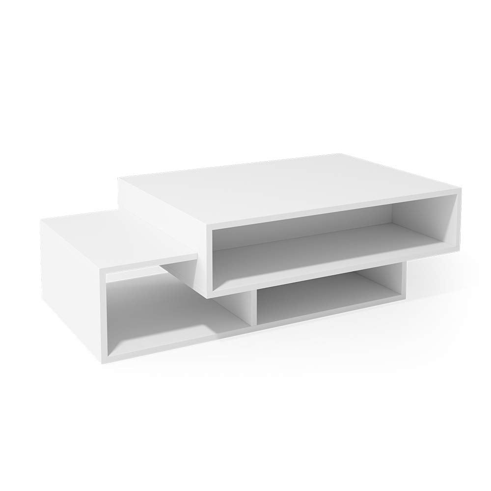 Vicco Couchtisch Bari, Weiss, 105 x 32 cm