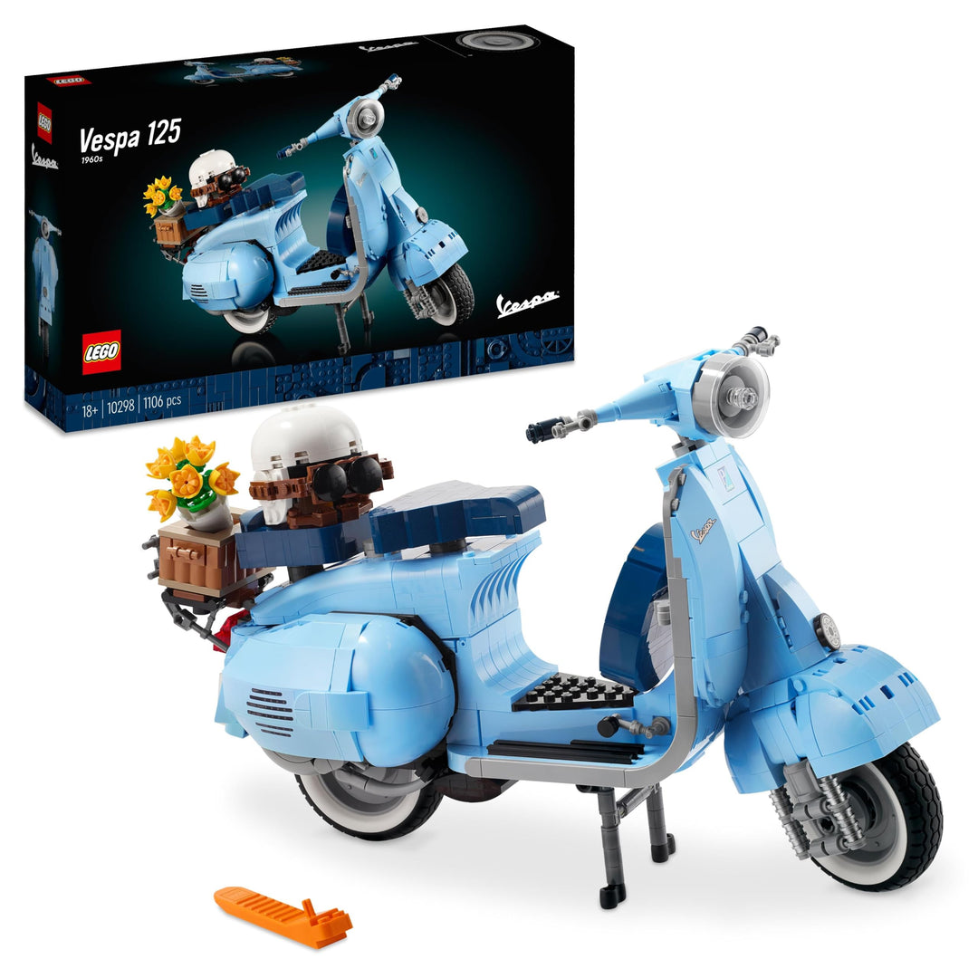 LEGO 10298 Icons Vespa 125 Scooter, italienische Ikone, Modellbausatz, Dekorationsset für Erwachsene