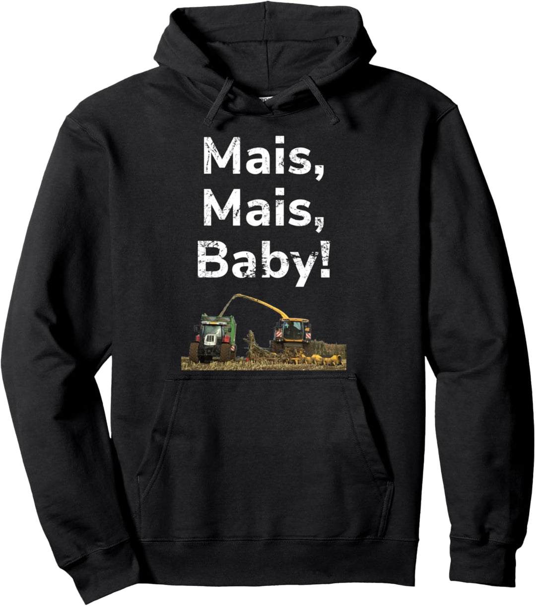 Mais häckseln Landwirt Bauer Landwirtschaft Ernte Häcksler Pullover Hoodie