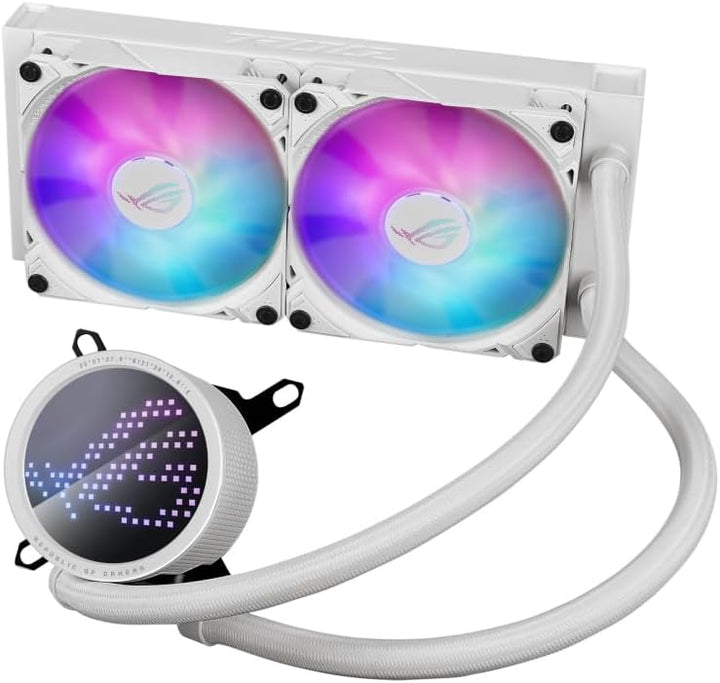 ASUS ROG Ryuo III 240 ARGB White Edition All-in-One-Flüssig-CPU-Kühler (2x adressierbare 120 mm ARGB