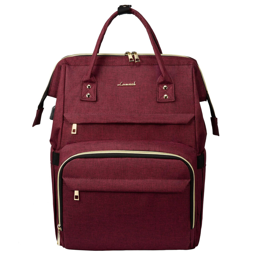 LOVEVOOK Rucksack Damen Schulrucksack, Wasserdicht Laptoprucksack mit Ladeanschluss, Rucksäcke für U