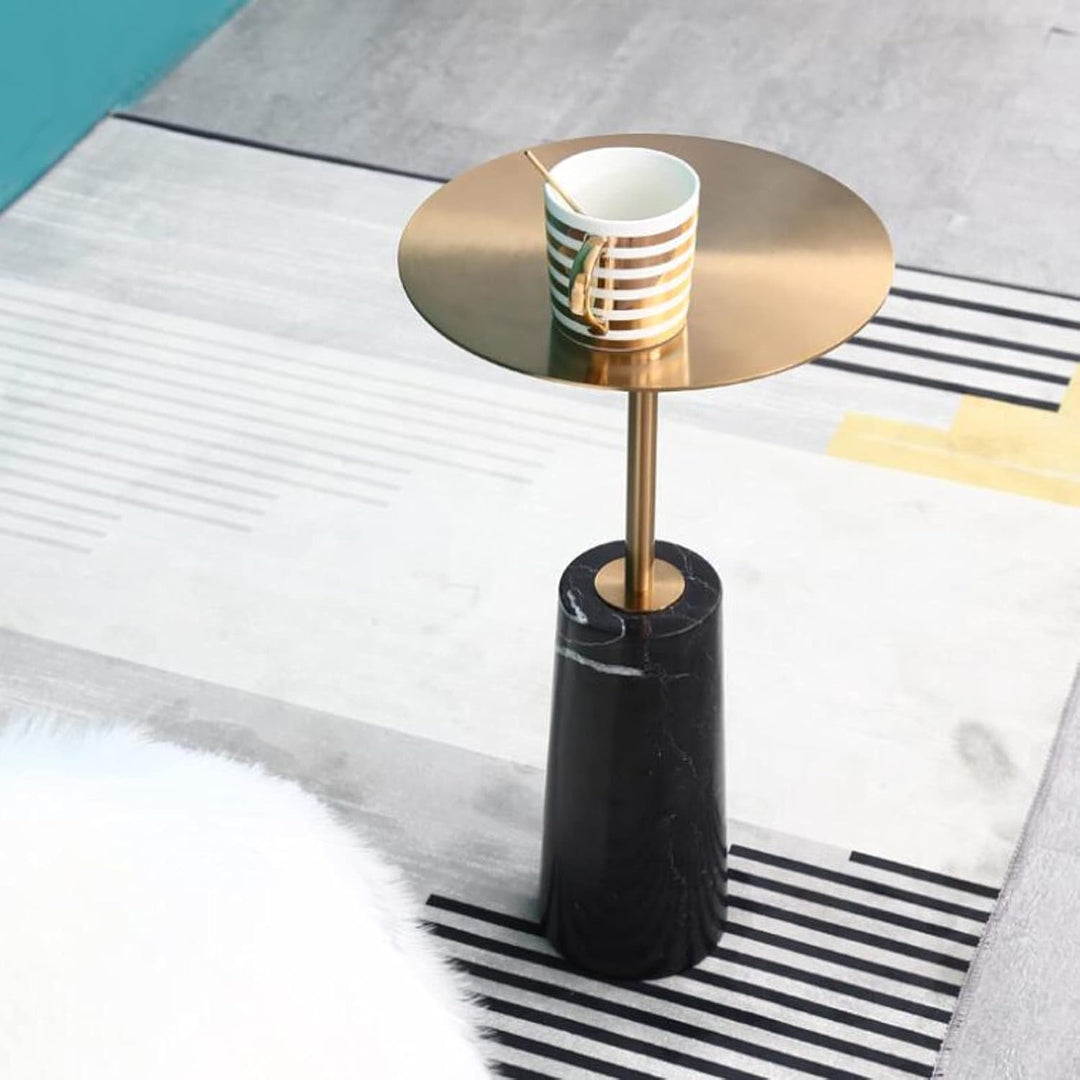 xuejuanshop Endtabellen Runder Tischseiten-Nachttisch, geeignet für Wohnzimmer, Schlafzimmer, Kleine